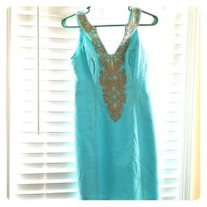 Turquoise Lilly Pulitzer dress